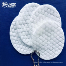 6 cm oval Disposable  Cosmetic Tool Female Make Up Round Eye cleaning cotton pads with small dot Eco-Friendly White Round Cotton